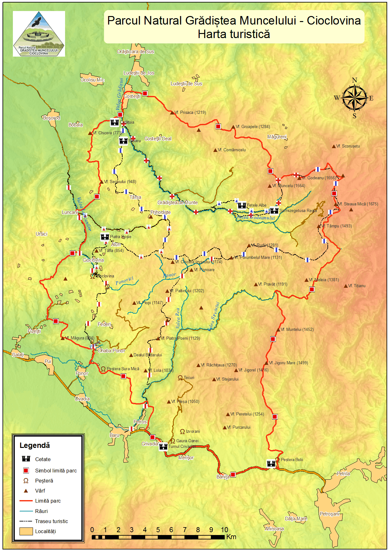 harta maratonul dacilor